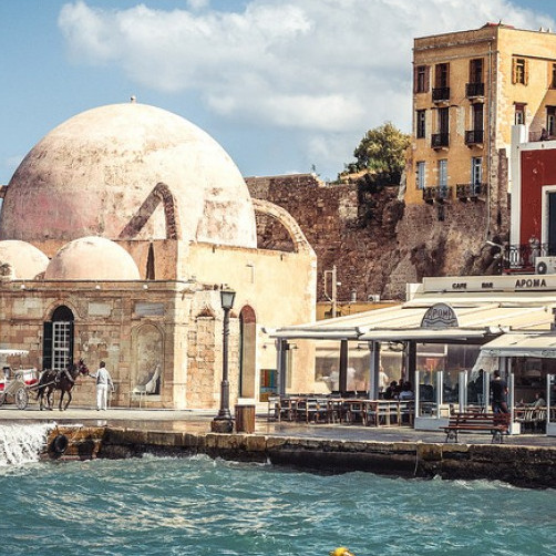 View of Chania port