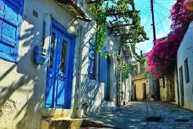 Street view of Cretan village