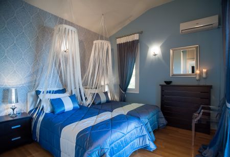  blue twin bedroom