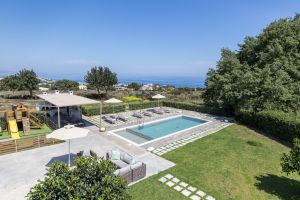 Panoramablick in der Villa Mia, 2 Morgen Land, 2 km von Rethymnon
