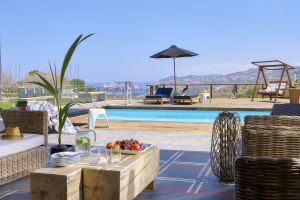 Geräumige, luxuriöse und gut ausgestattete Villa Casa Blue in Agia Pelagia Gulf Vista