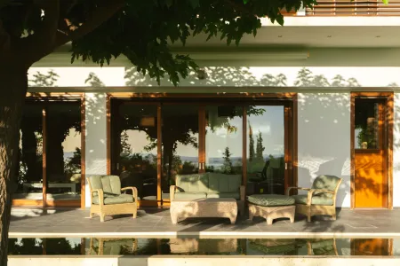  exterior furniture in sunset