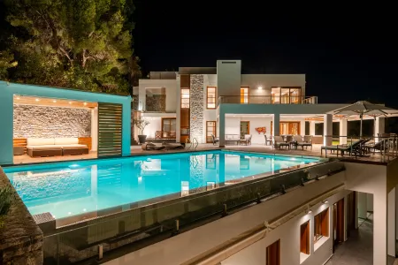  villa at night