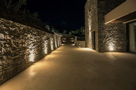  exterior villa at night