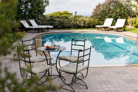  chairs by the pool