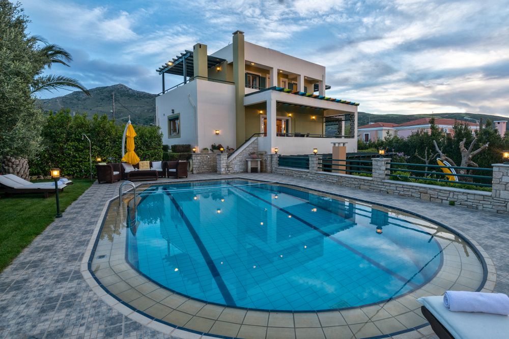  pool and villa exterior
