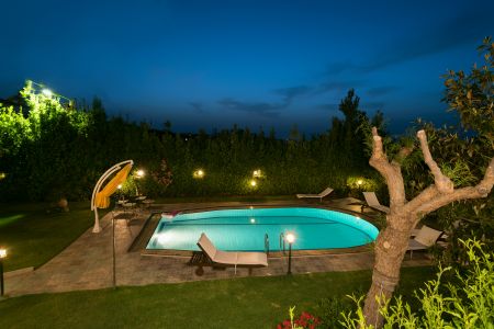  pool at night