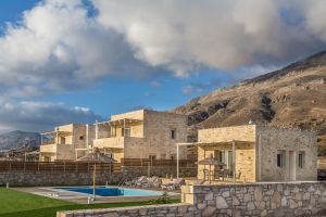 Luxuriöse und erdgebundene Villa Anatoli, ein Schlafzimmer, 4 Personen, privater Pool, atemberaubender Strand von Triopetra