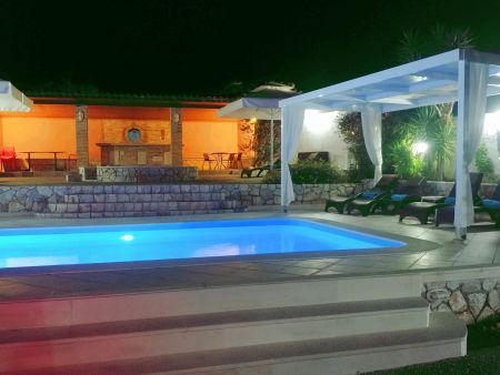  pool at night