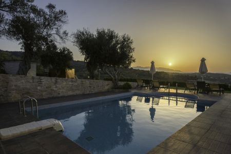  swimming pool at sunset