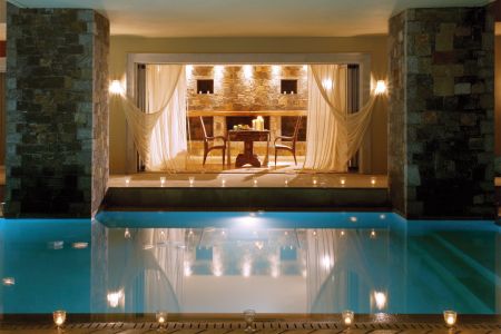 pool at night