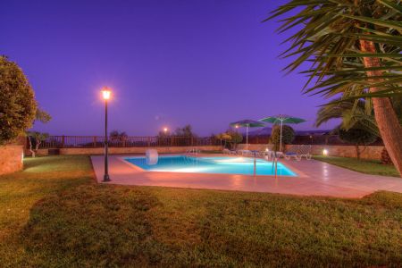  pool at night