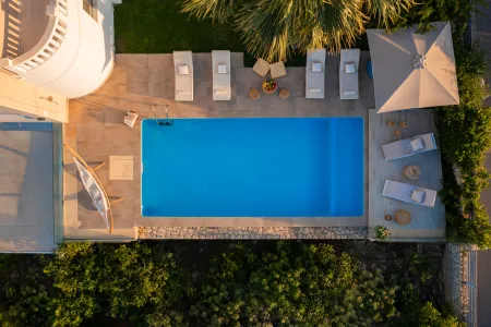  drone shot of pool