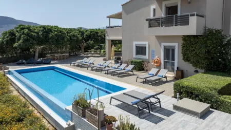  villa exterior with pool