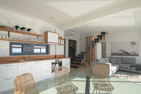  kitchen-living room