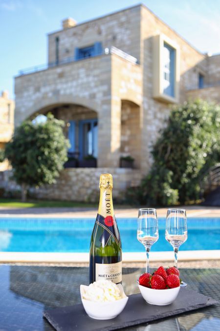  champagne by the pool
