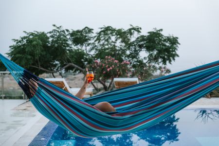  relax by the pool