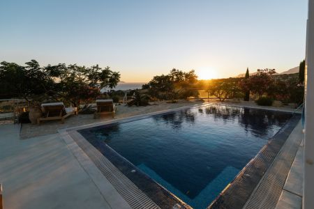  sunset by the pool