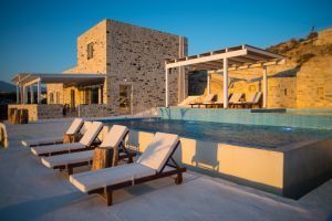 Luxusferienhaus Inia Pitsidia mit Blick auf das Libysche Meer