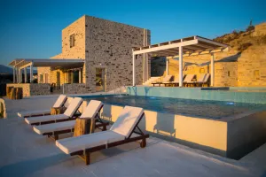Maison de vacances de luxe Inia Pitsidia avec vue sur la mer de Libye