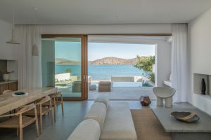 This stylish new Crete luxury Villa Mimaze in Elounda is ideal for family and friends