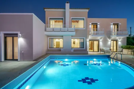  villa exterior night