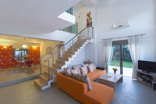  living room and stairs