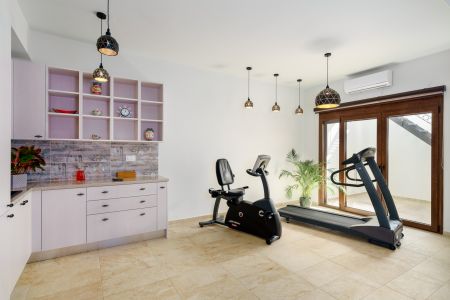  fitness area and kitchenette