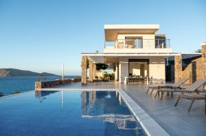 Villa Haven set on the edge of a peaceful valley opening to Tholos Beach in north-eastern Crete.