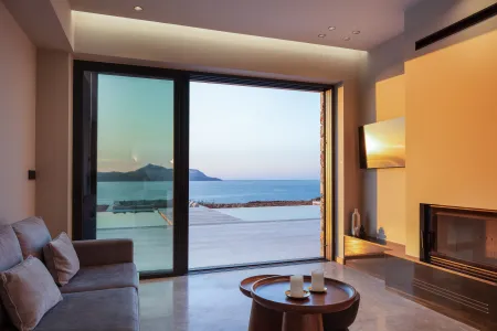  living room at sunset