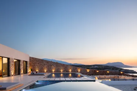 swimming pools at night