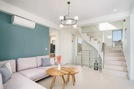  living room and stairs