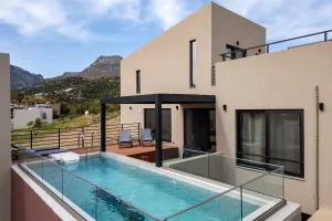 Neue Villa Dandelion mit privatem Pool, 100 m vom Strand von Plakias entfernt