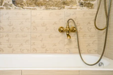 bathtub with shower