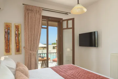   double bedroom 1 and balcony