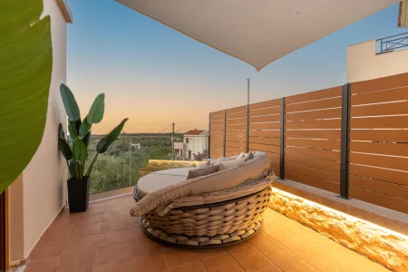  patio day bed sunset view