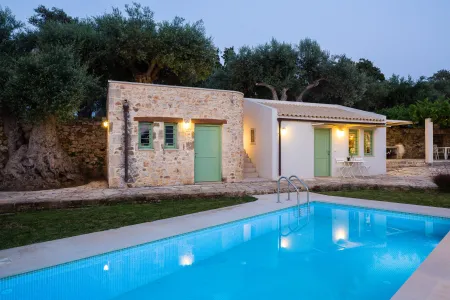  Swimming pool at sunset