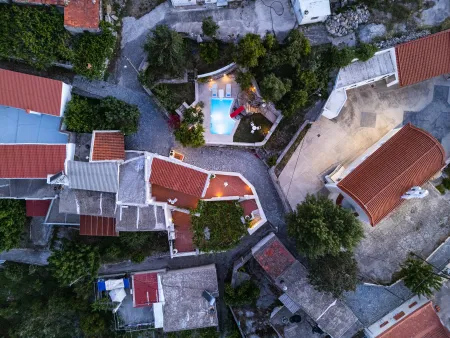  villa rogdia drone view