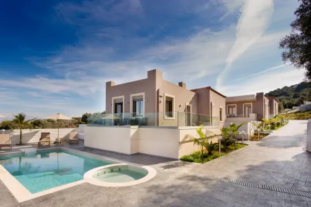 Villa with pool during daytime