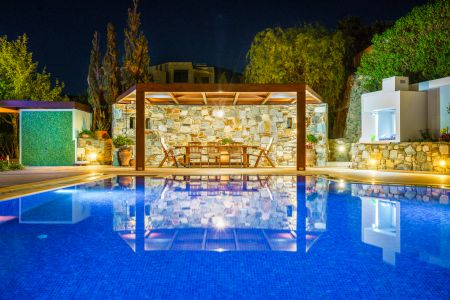  pool area by night