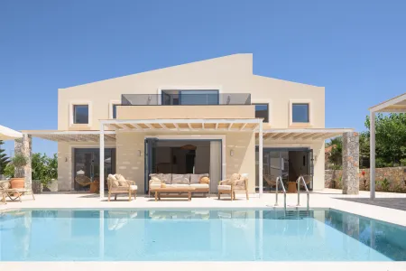  villa exterior with pool