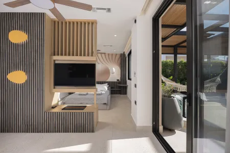 Studio with double bed