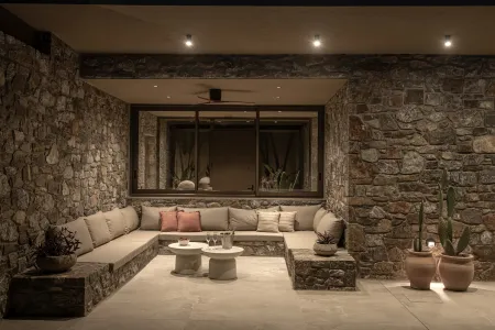  Outdoor Seating at night