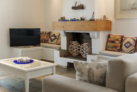  living room with fireplace