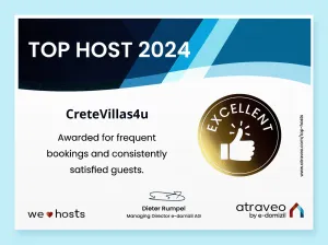 CreteVillas4u Wins Prestigious Top Host Competition 
