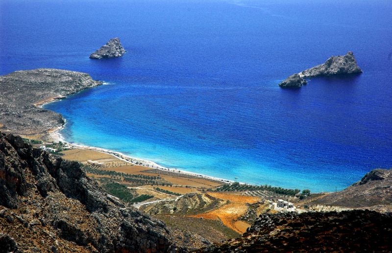 Xerokambos Une plage pour un spa naturel