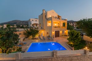 This family villa in Roussospíti offers all the mod cons for a great Crete holiday.