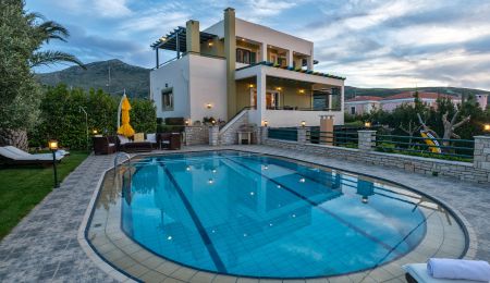  pool and villa exterior