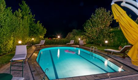  swimming pool lighted