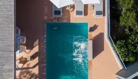  the pool from above